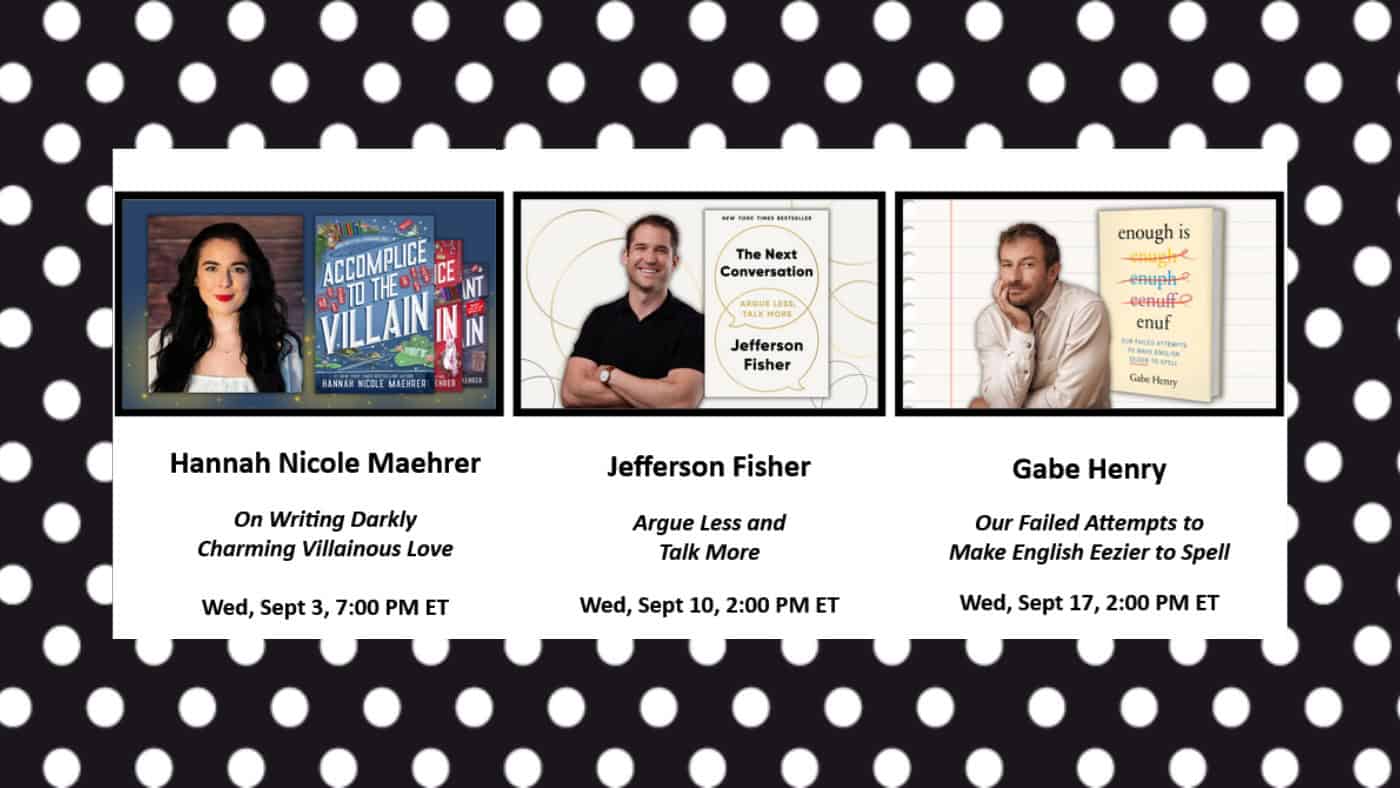 Library Programs  – Virtual-Author-August